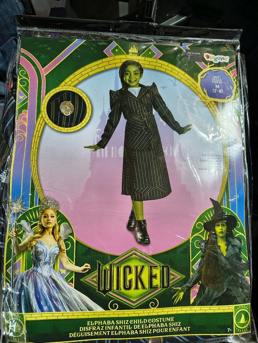 Wicked Elphaba Shiz Kids Costume Size Medium